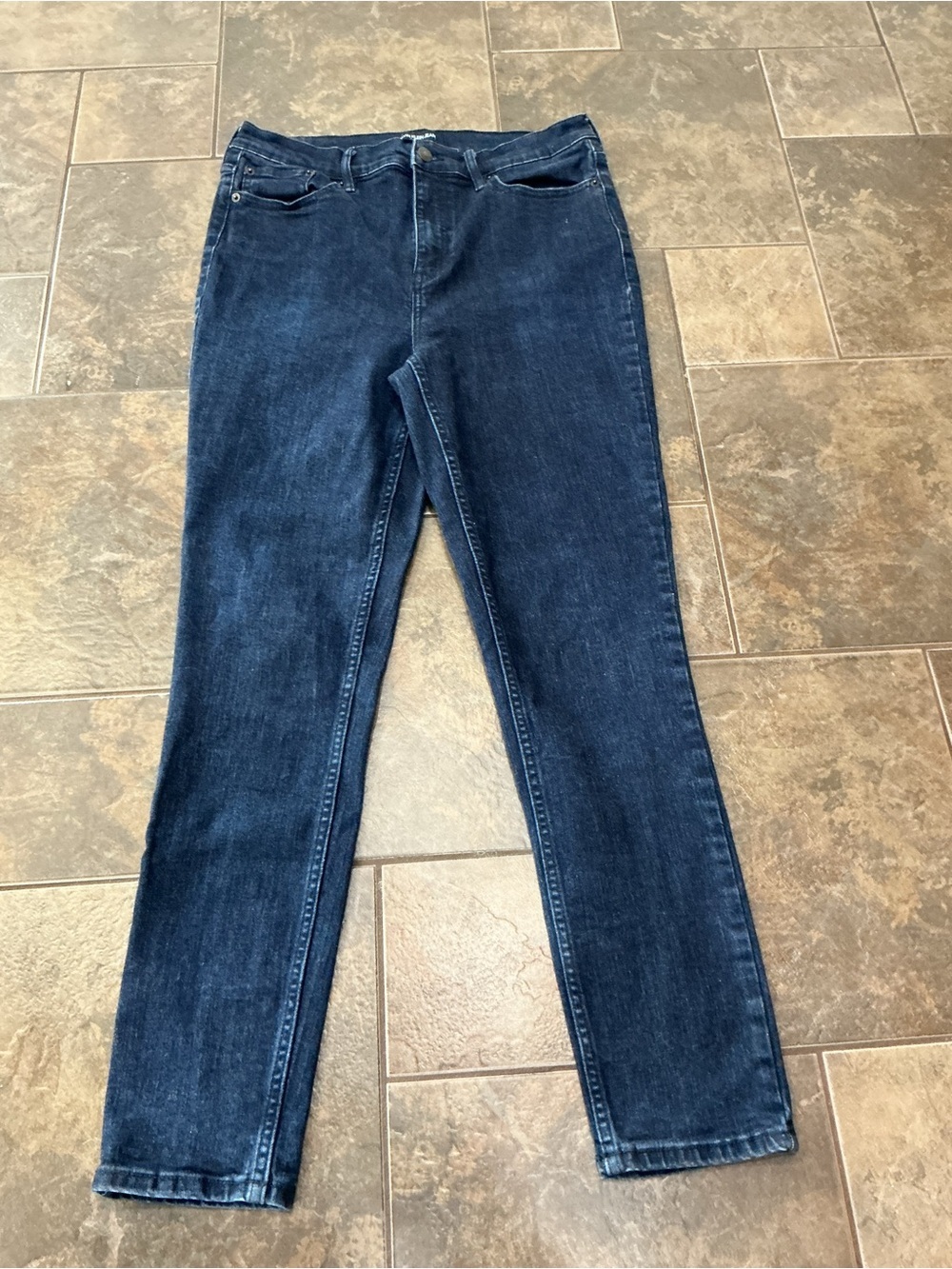 Calvin Klein Jeans Women's High Rise Skinny Dark Blue Denim Jeans